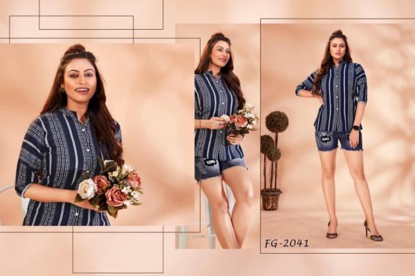 Fg Paris 1 Cotton Western Wear Fancy Top Collection